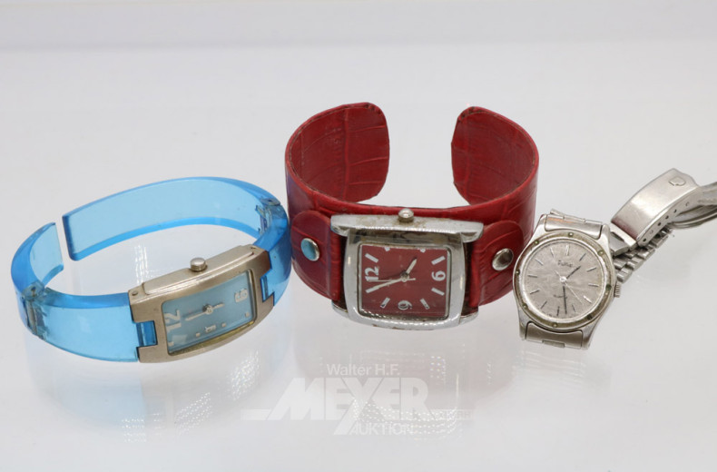 8 Armbanduhren, Kunststoff