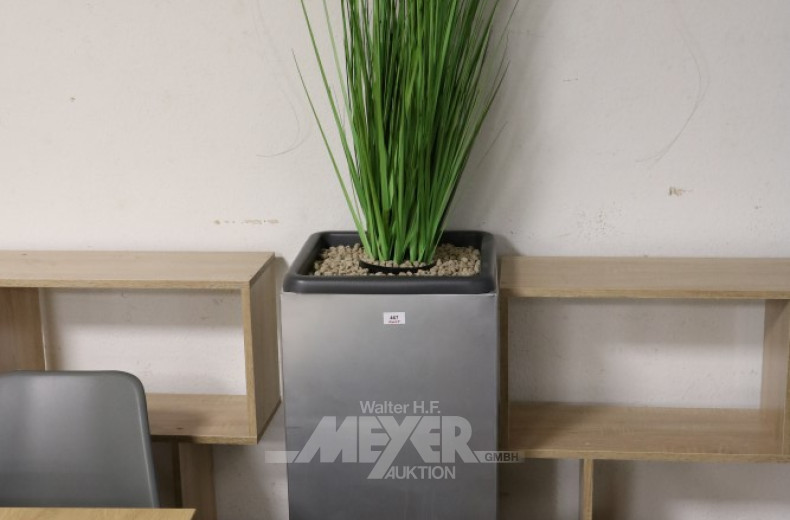 Pflanzenkübel, Aluminiumoptik