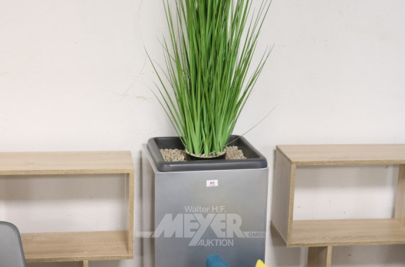 Pflanzenkübel, Aluminiumoptik