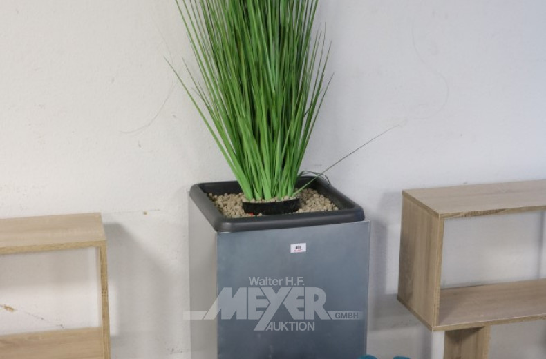 Pflanzenkübel, Aluminiumoptik