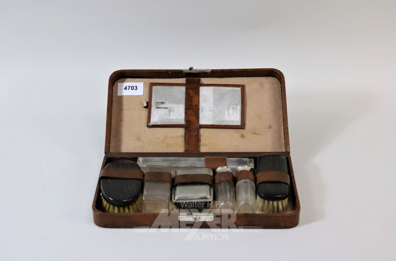 Reise-Rasier-Waschset, braunes