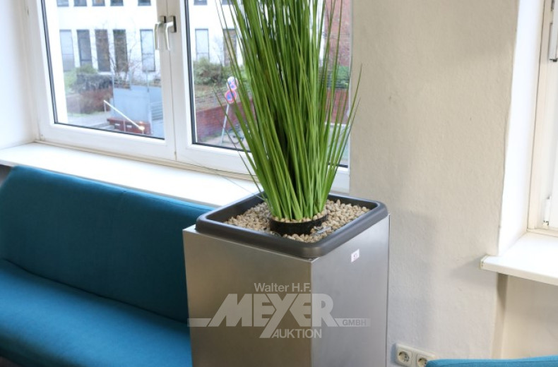 Pflanzenkübel, Aluminiumoptik