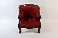 kl. Puppen-Kindersessel, Bezug rot