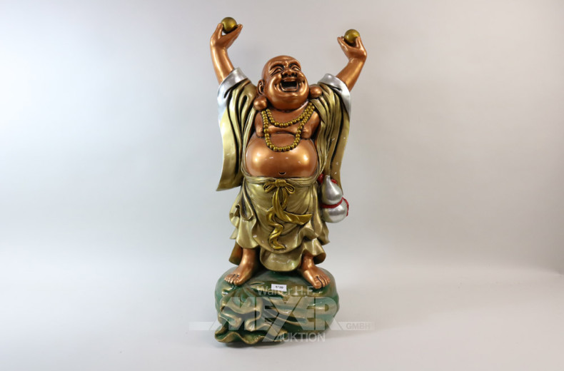 Kunststoff-Figur, ''Stehender Buddha mit