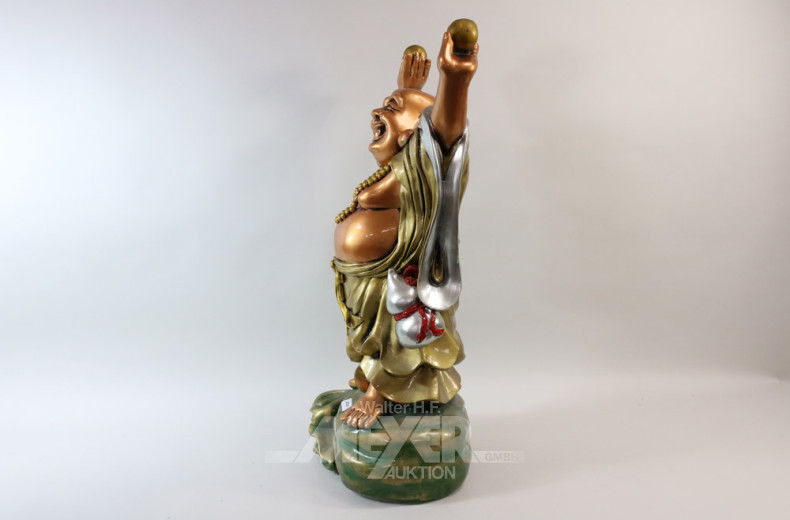 Kunststoff-Figur, ''Stehender Buddha mit