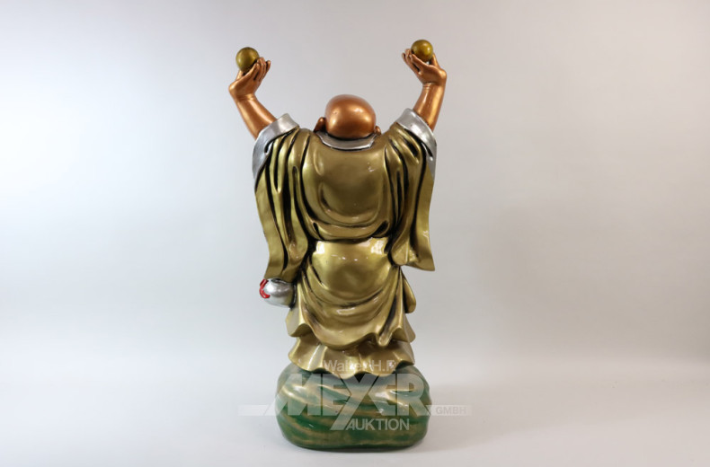 Kunststoff-Figur, ''Stehender Buddha mit