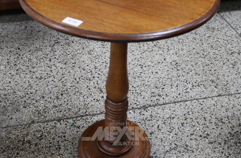 kl. runder Beistelltisch, Mahagoni,