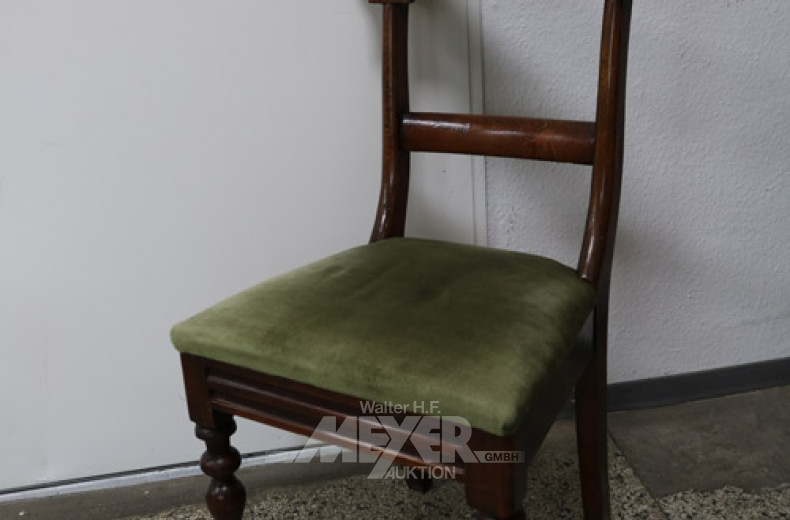 4 antike Stühle, Mahagoni,