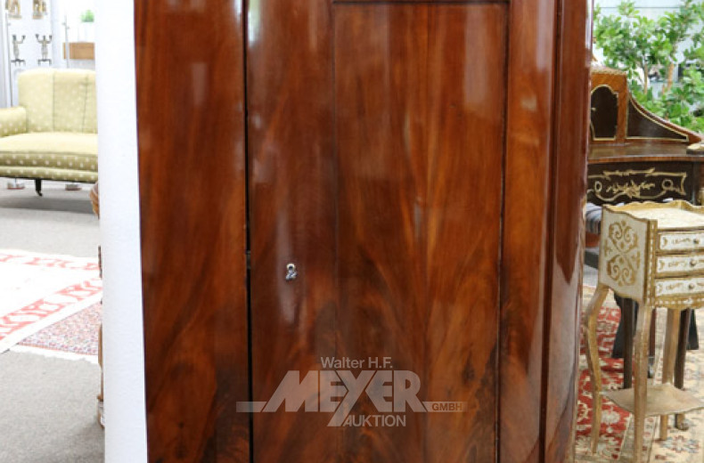 Biedermeier-Eckschrank, 19. Jhd.,