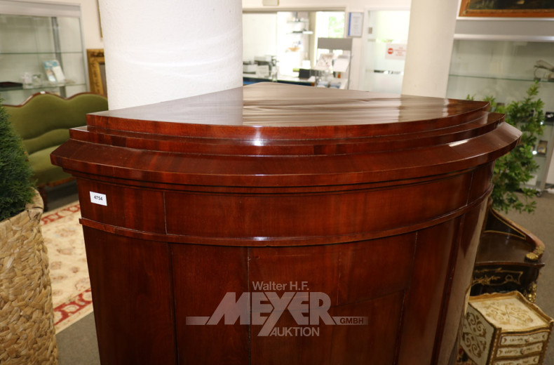 Biedermeier-Eckschrank, 19. Jhd.,
