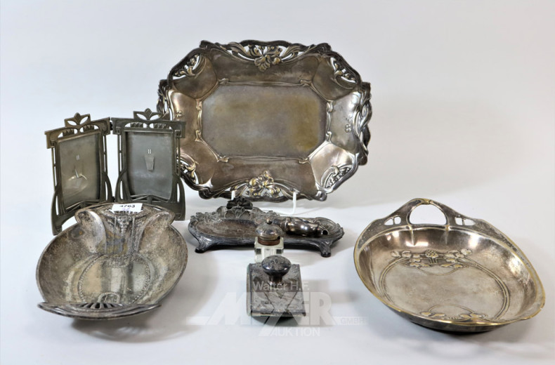 Posten versch. Metalldekoration: