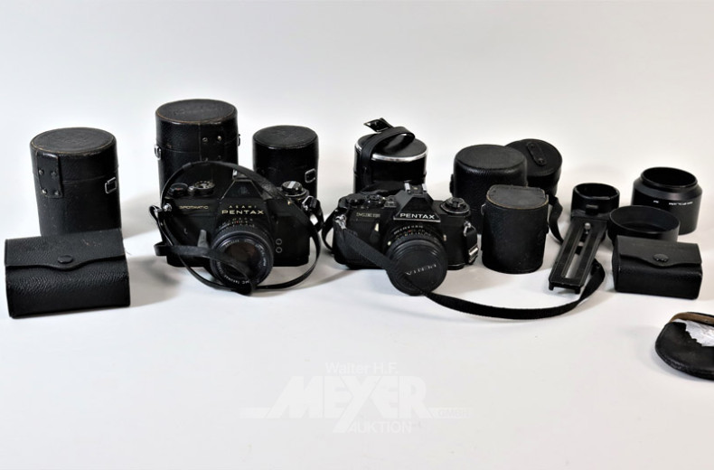 2 Spiegelreflex-Fotokameras PENTAX