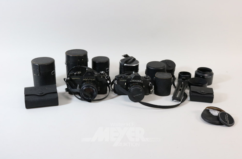 2 Spiegelreflex-Fotokameras PENTAX