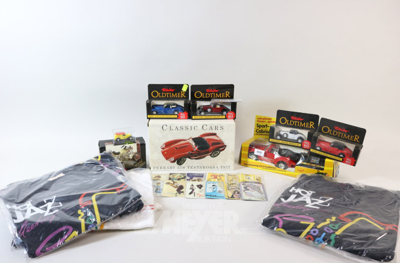 Posten Modellautos und T-Shirts