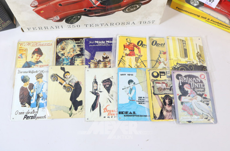 Posten Modellautos und T-Shirts