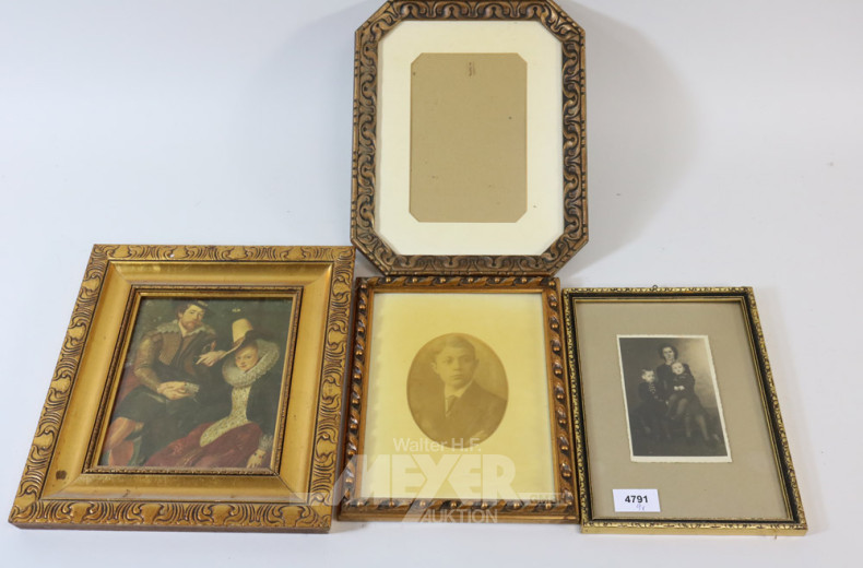 9 versch. Bilder, gerahmt