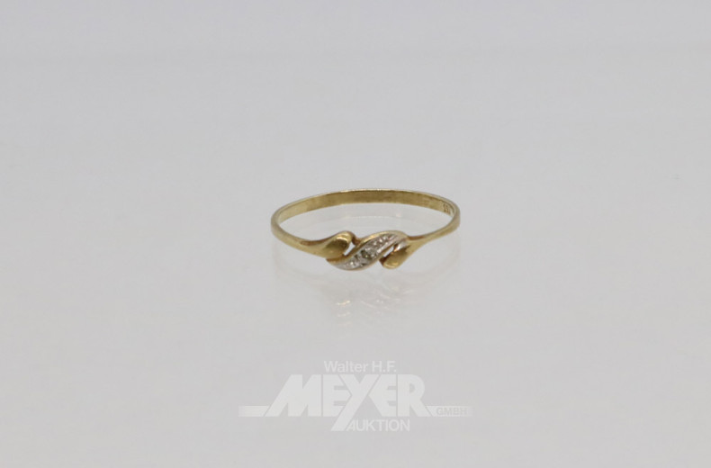 Damenring, 333er GG,