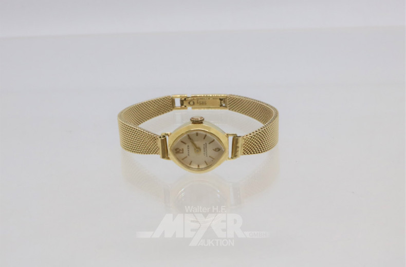 Damenarmbanduhr ANKER, 585er GG,