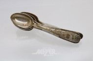 6 Moccalöffel, 800er Silber,