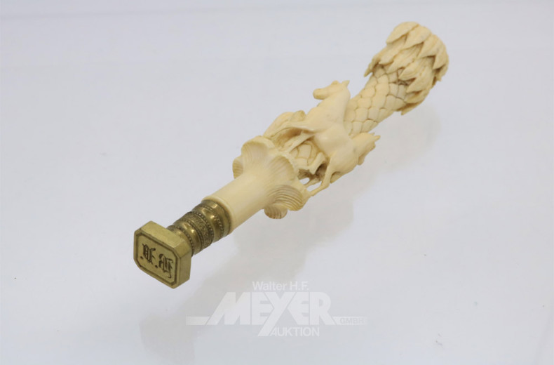 Petschaft (Siegel) mit Horngriff,