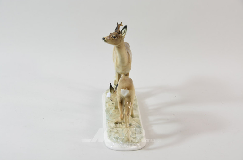 Porz.-Figur, ''Rehpaar'', Hutschenreuther