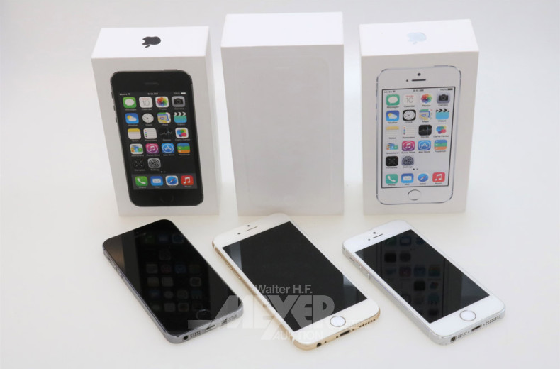 11 ver. Smartphones APPLE, iPhone 5s u. 6