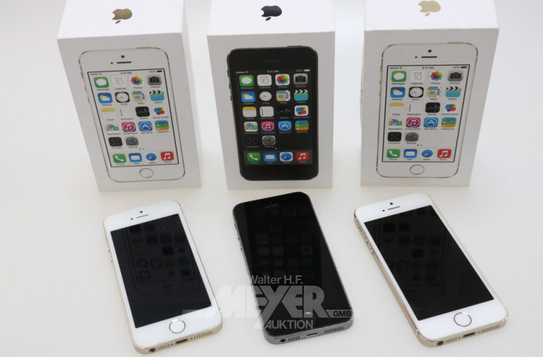 11 ver. Smartphones APPLE, iPhone 5s u. 6