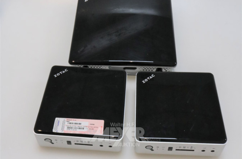 9 versch. Mini-PC HP u. ZOTAC,