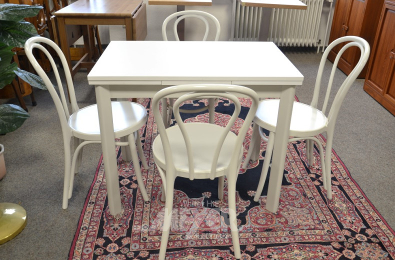 Küchen-Tischgruppe, weiß, best. aus: