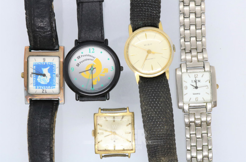Kruzifix, 5 Armbanduhren