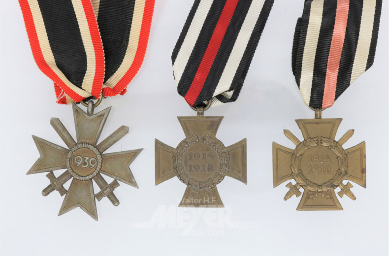 3 Orden, 4 Medaillen
