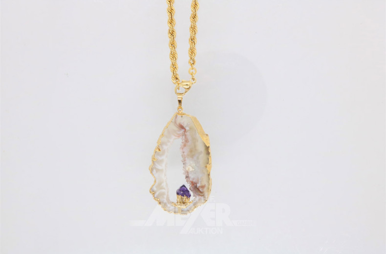 Kordelkette, 333er GG, ca. 13 g.,