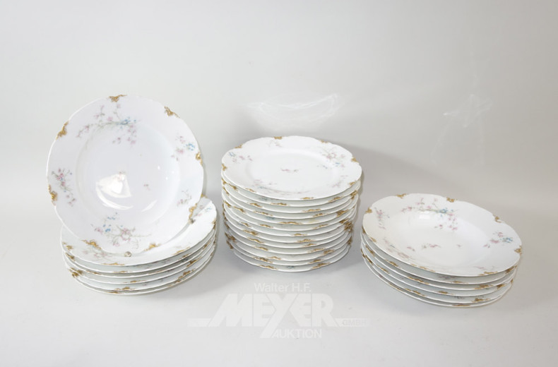 Porz.- Speiseservice, HAVILAND u. Co.,