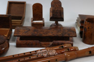 Posten Holzdekorationen u. Blockflöten