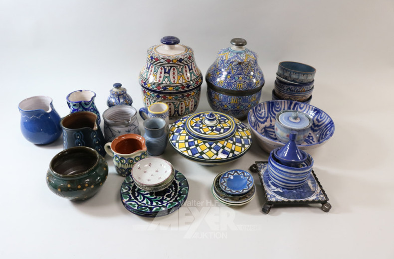 Posten Keramik und Steingut-Dekoration: