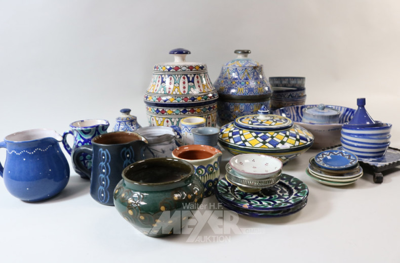 Posten Keramik und Steingut-Dekoration: