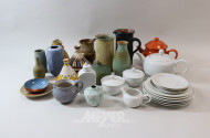 Posten versch. Steingut und Geschirr