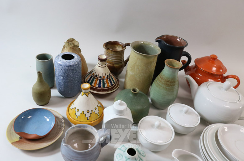 Posten versch. Steingut und Geschirr