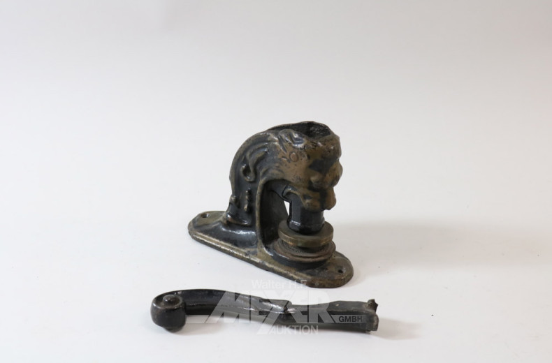 Prägestempel, Gußeisen, beschädigt