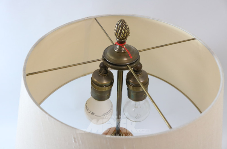 Tischlampe, Marmorfuß mit