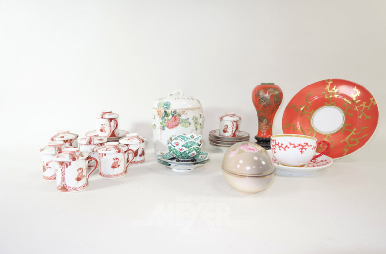 Posten asiat. Porzellan: