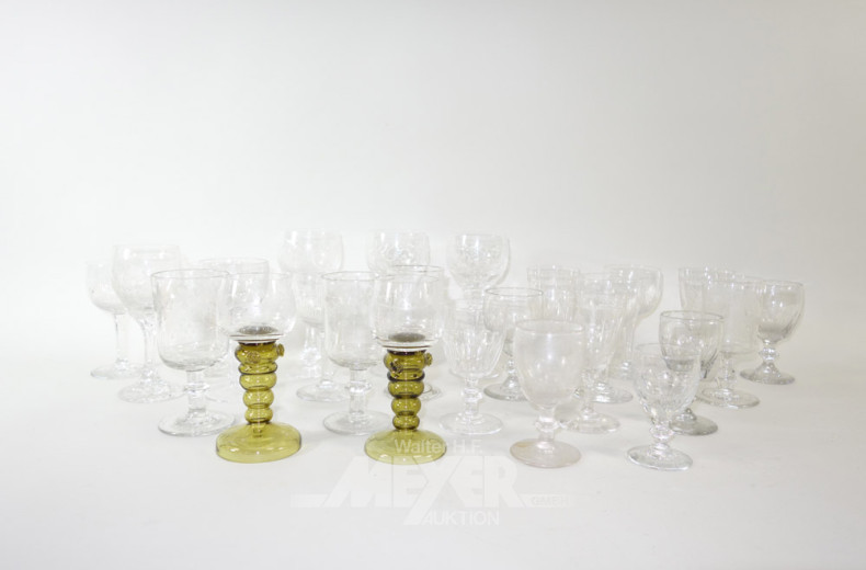 Posten div. Gläser,