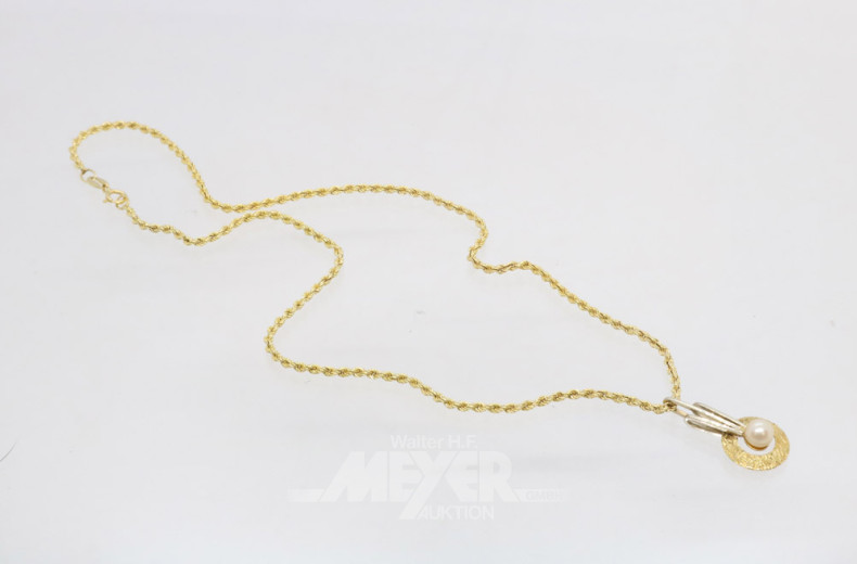 Kette, 585er GG, Länge ca. 40 cm,