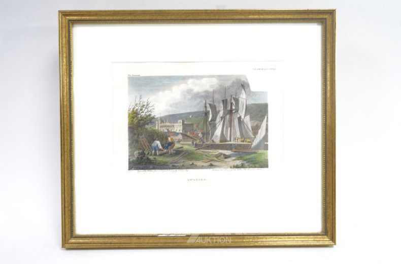 6 versch. Stiche, tlw.