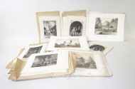 Sammlung div. Stiche und Drucke,