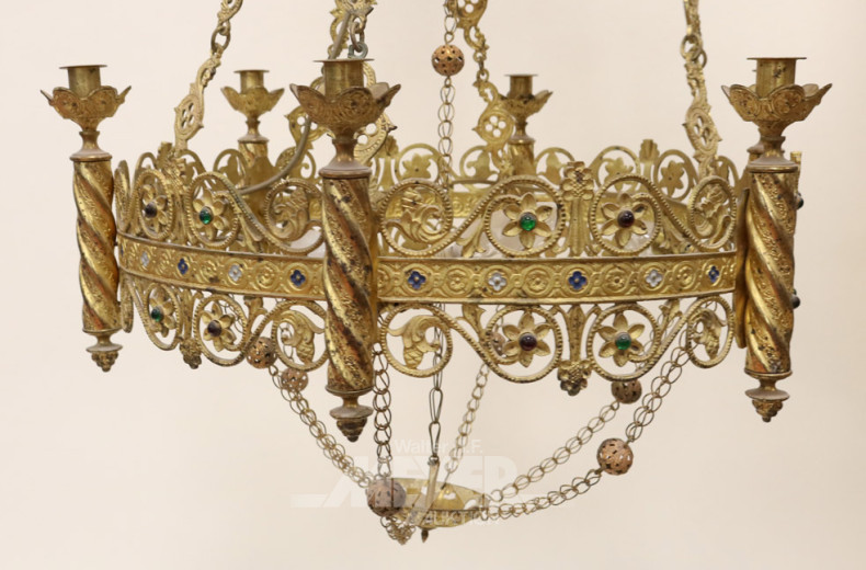 orientalische Kerzen-Deckenlampe