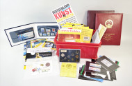 Posten versch. Briefmarken, Alben,