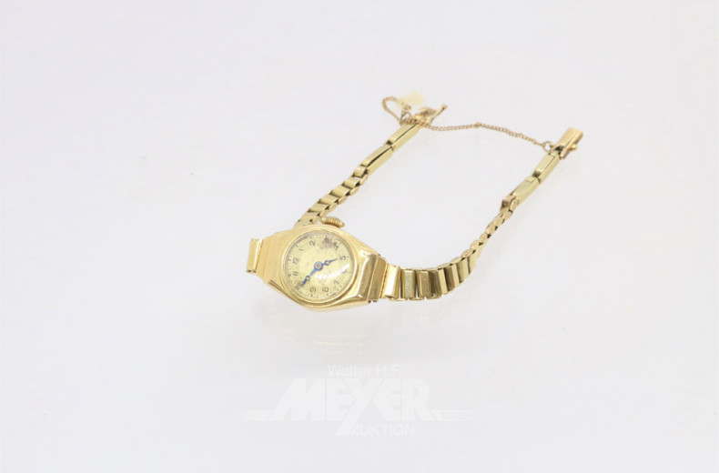 Damenarmbanduhr, 585er GG