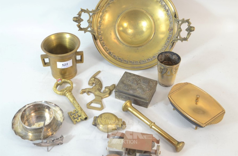 Posten Metall Dekorationen: