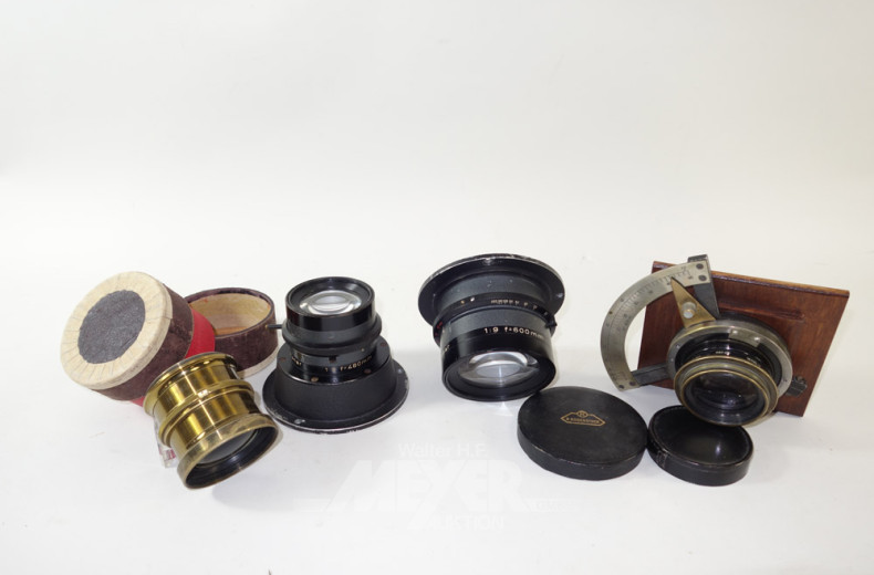 gr. Posten Zubehör für Plattenkameras: